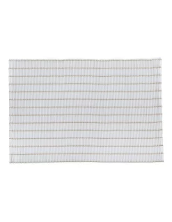 Wholesale ⭐ Maxwell & Williams Table Accents Lurex Bamboo Weave Placemat 45x30cm In White ????