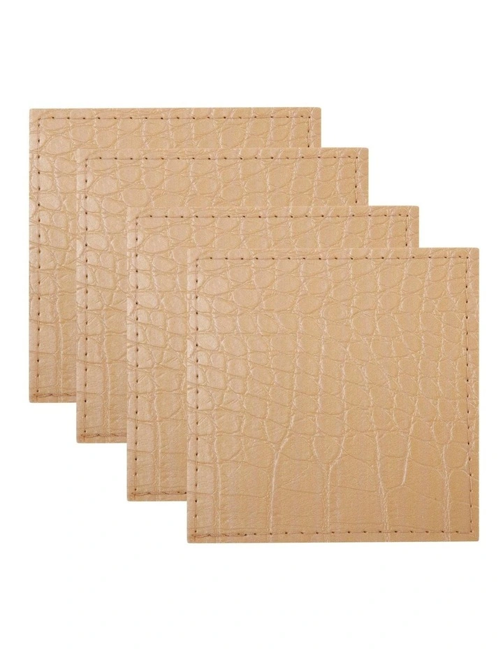 Best deal 🔔 Maxwell & Williams Table Accents Leather Look Alligator Coaster Set Of 4 Tan 🧨 3 Best deal 🔔 Maxwell & Williams Table Accents Leather Look Alligator Coaster Set Of 4 Tan 🧨