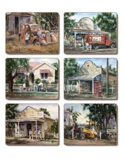 New ✨ Cinnamon Times Now Past Set Of 6 Coasters 👏