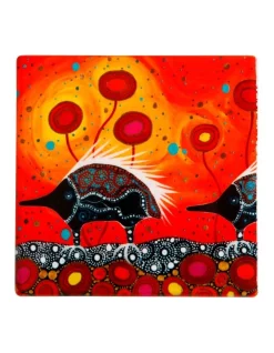 Coupon ???? Maxwell & Williams Melanie Hava Journeys Ceramic Coaster 10cm Echidnas ????