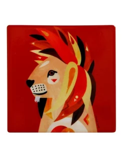 Wholesale ❤️ Maxwell & Williams Pete Cromer Wildlife Ceramic 9.5cm Lion Square Coaster ⭐
