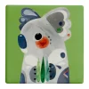 New 🌟 Maxwell & Williams Pete Cromer Ceramic 9.5cm Koala Square Tile Coaster Green 🥰 -Barcraft shop unnamed file 995