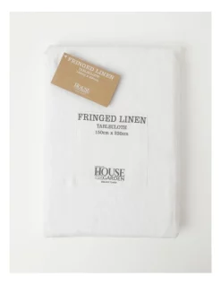 Top 10 🎁 Australian House & Garden Fringed Linen Tablecloth In White ⌛